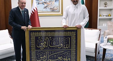 Cumhurbaşkanı Erdoğan, Katar Emiri Al Sani ile görüştü