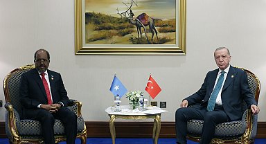 Cumhurbaşkanı Erdoğan, Somali Cumhurbaşkanı Mahmud ile bir araya geldi