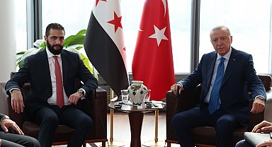 Cumhurbaşkanı Erdoğan, Suriye Cumhurbaşkanı Şara ile görüştü