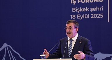 Cumhurbaşkanı Yardımcısı Yılmaz, Kırgızistan-Türkiye İş Forumu'na katıldı