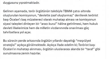 Destici: Komisyondan bir heyetin İmralı canisi ile görüşmesini doğru bulmuyoruz