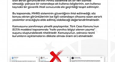 DMM'den 'MHRS hacklendi' iddialarına ilişkin açıklama