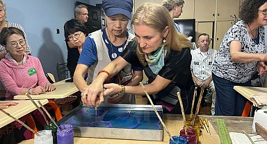 Ebru sanatıyla renklenen Türk-Japon dostluğu