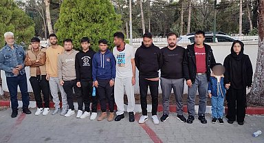 Edirne'de 12 kaçak göçmen yakalandı; 1 gözaltı