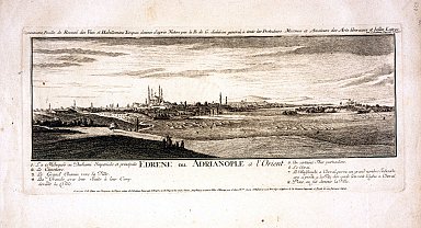 Edirne'de 1700'lü yıllara ait gravür, Osmanlı ordusunun saray çevresindeki konumunu ortaya koydu