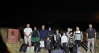 Edirne'de 20 kaçak göçmen yakalandı