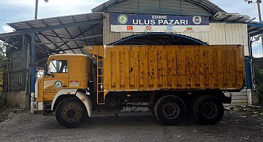 Edirne'de turistlerin uğrak noktası Ulus Pazarı kapatıldı, kapısına kamyon çekildi