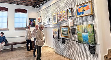 Emekli askerlerden resim sergisi