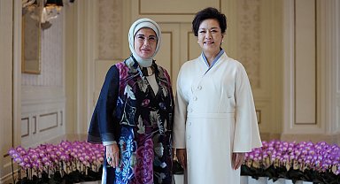 Emine Erdoğan, Çin'de liderlerin eşleri ile bir araya geldi