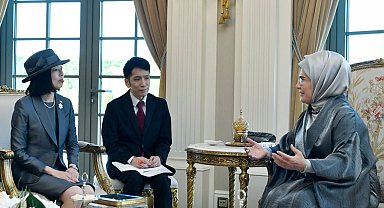 Emine Erdoğan, Japonya Altes Prensesi Mikasa ile bir araya geldi