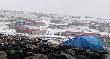 Erzurum'un yüksek kesimlerine eylül ayının ortasında kar yağdı