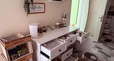 Evini dağıtıp, hırsızlık ihbarında bulundu