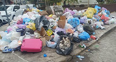 Eylem bitti, çöpler duruyor