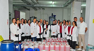 Fabrika gibi okul; temizlik malzemesi üretip yıllık 2 milyon lira elde ediyorlar