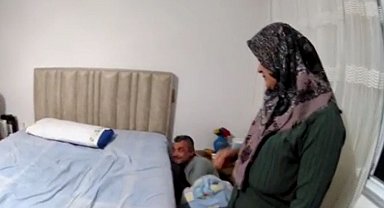 Firari hükümlü yorganın altında yakalandı
