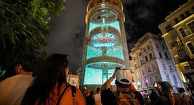 Galata Kulesi TEKNOFEST'in ışığıyla parladı