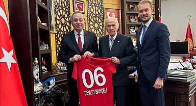Gençlerbirliği'nden, MHP Genel Başkanı Devlet Bahçeli'ye ziyaret