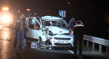 İstanbul - Büyükçekmece'de hafif ticari araçla çarpışan motosikletin sürücüsü hayatını kaybetti