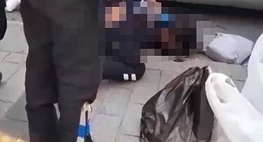 İstanbul - Fatih'te tramvayın çarptığı yaya yaralandı; Kaza anı kamerada