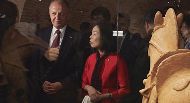 İstanbul - Japonya Prensesi Akiko Mikasa, Türkiye'de sergi açılışına katıldı