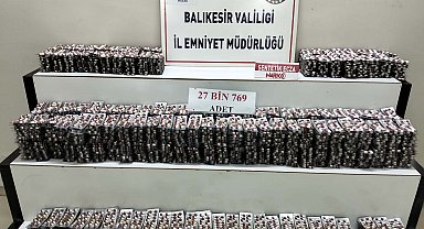 Kamyonette 27 bin uyuşturucu hap ele geçirildi; 1 gözaltı