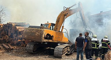Karabük'te kereste fabrikasında çıkan yangın kontrol altına alındı