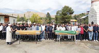 Kazada ölen ikizler, son yolculuğuna uğurlandı