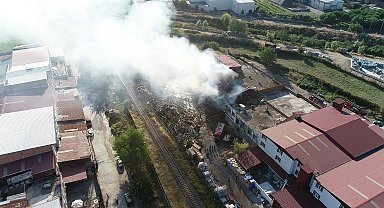 Kereste fabrikası yangınının nedeni araştırılıyor