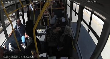 Kırıkkale'de halk otobüsünde fenalaşan kadın ambulansa teslim edildi