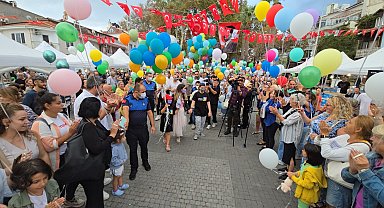 Lösemiyi yenen 11 yaşındaki Ali Demir, yüzlerce balonla karşılandı
