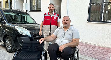 Milli sporcunun çalınan tekerlekli sandalyesi, aynı gün bulunup teslim edildi