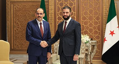 MİT Başkanı Kalın, Şam'da Suriye Cumhurbaşkanı Şara ile görüştü