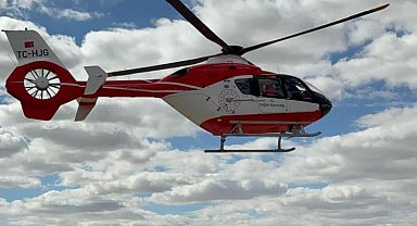 Nevşehir'de hasta bebek, ambulans helikopterle Ankara'ya sevk edildi
