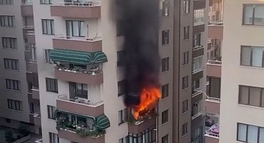 Ocakta unutulan yemek, yangına yol açtı