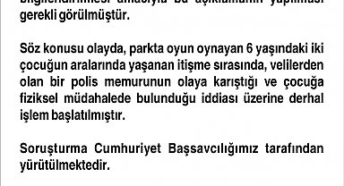 Oğluyla tartışan çocuğa fiziksel müdahale eden polis, görevden uzaklaştırıldı