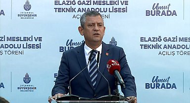 Özgür Özel, Elazığ'da İBB'nin yaptırdığı okulun açılışına katıldı