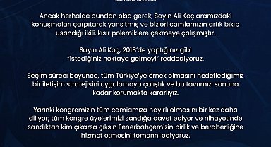 Sadettin Saran: Sayın Ali Koç, istediğiniz noktaya gelmeyi reddediyoruz