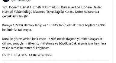 Sağlık Bakanlığı 124'üncü Dönem DHY atamaları açıklandı