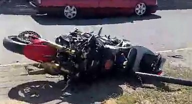 Tamir ettiği motosikletin test sürüşünde yaralandı