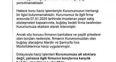 TMO'dan haciz iddialarına ilişkin açıklama