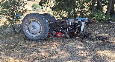 Tokat'ta traktör takla attı: 1 ölü