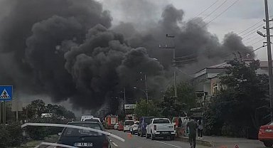 Trabzon'da alışveriş merkezinde yangın