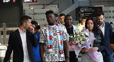 Trabzonspor'un yeni transferi Onana şehre geldi