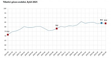 TÜİK: Tüketici güven endeksi yüzde 0,4 azaldı