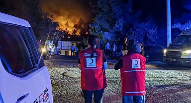 Türk Kızılay'ın orman yangınlarıyla mücadeleye desteği sürüyor