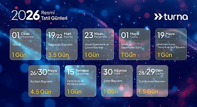 Turna.com'dan resmi tatil günlerine göre rota önerileri