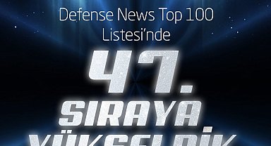 TUSAŞ: Defense News Top 100 Listesi'nde 3 basamak birden ilerleyerek 47'nci sıraya yükseldik
