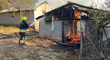 Yayladaki 12 yapının zarar gördüğü yangını damat çıkarmış