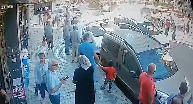 Yol kesip husumetlilerini darbettiler; o anlar kamerada