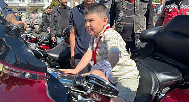3 bin motosikletliden, DMD hastası Mete için farkındalık sürüşü